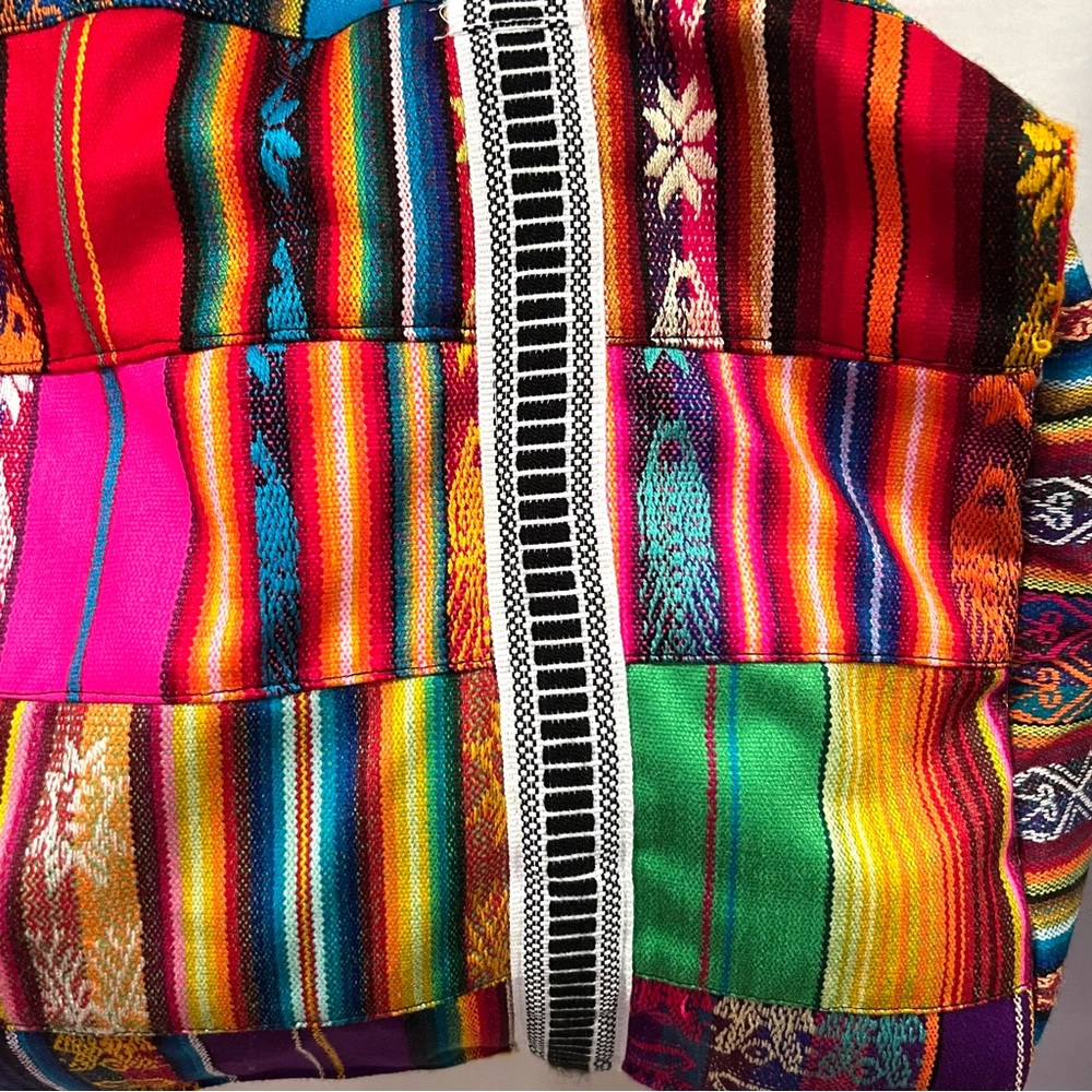 Quilted Patchwork Fabric Weekender Carryon Duffel… - image 3